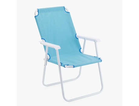 Silla de playa plegable SPIAGGIA azul 77x55cm VIVA