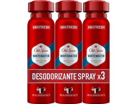 Pack Desodorizante Spray OLD SPICE Whitewater (3 x 150 ml)