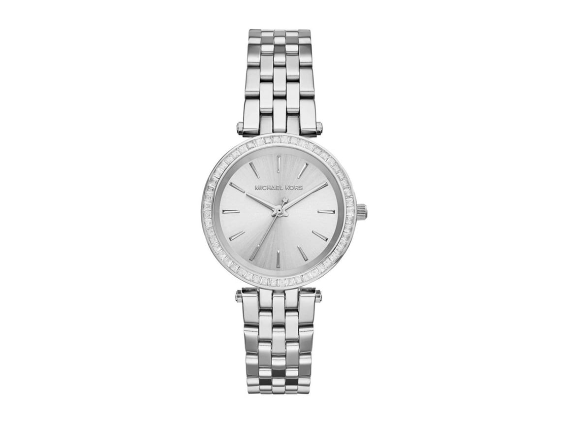 Reloj mk best sale plateado mujer