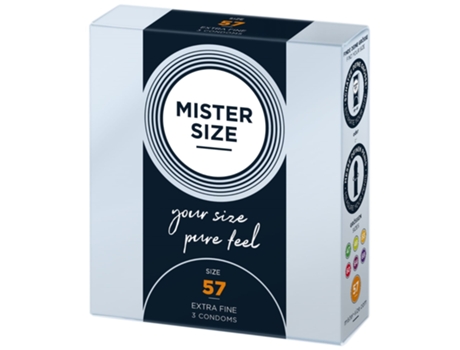 MISTER.SIZE Preservativos de 57 mm 3 unidades MISTER SIZE