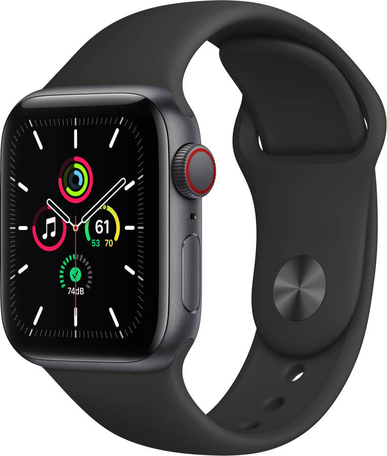 APPLE Watch SE GPS+Cellular 40mm Aluminio gris espacial, negro  