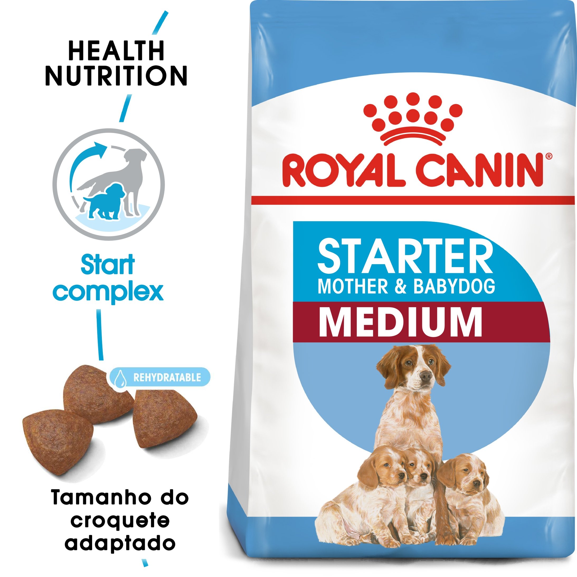 Comida ROYAL CANIN Starter Mother & Babydog Medium Seca para Cachorro Recém-Nascido y Cadela Gestante/Lactante de Porte Médio (Cantidad: 15 kg)