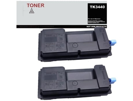 Toner TK3440 pack 2 negro compatible con Kyocera 1T0C0T0NL0 GENÉRICO