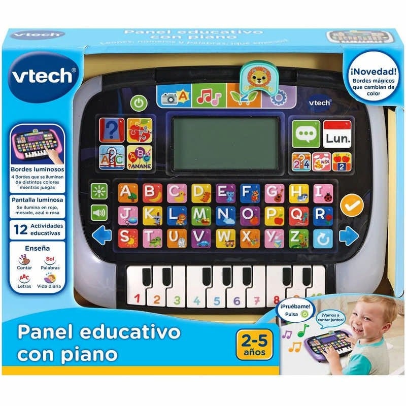 Tablet Infantil Multi-App Panel Educativo Con Piano