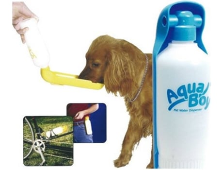 Bebedero Portátil para Perros GLOBAL Aquaboy (Azul - 550ml - Plástico)