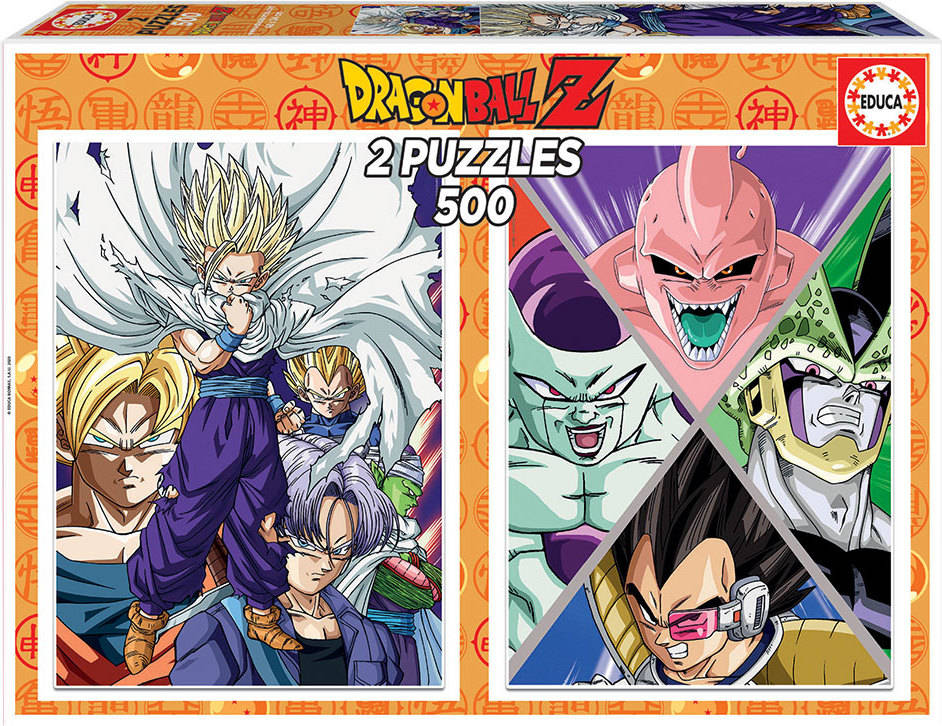 Puzzle EDUCA 2X500 Dragon Ball (Edad Mínima: 12 Años - 1000 Piezas)