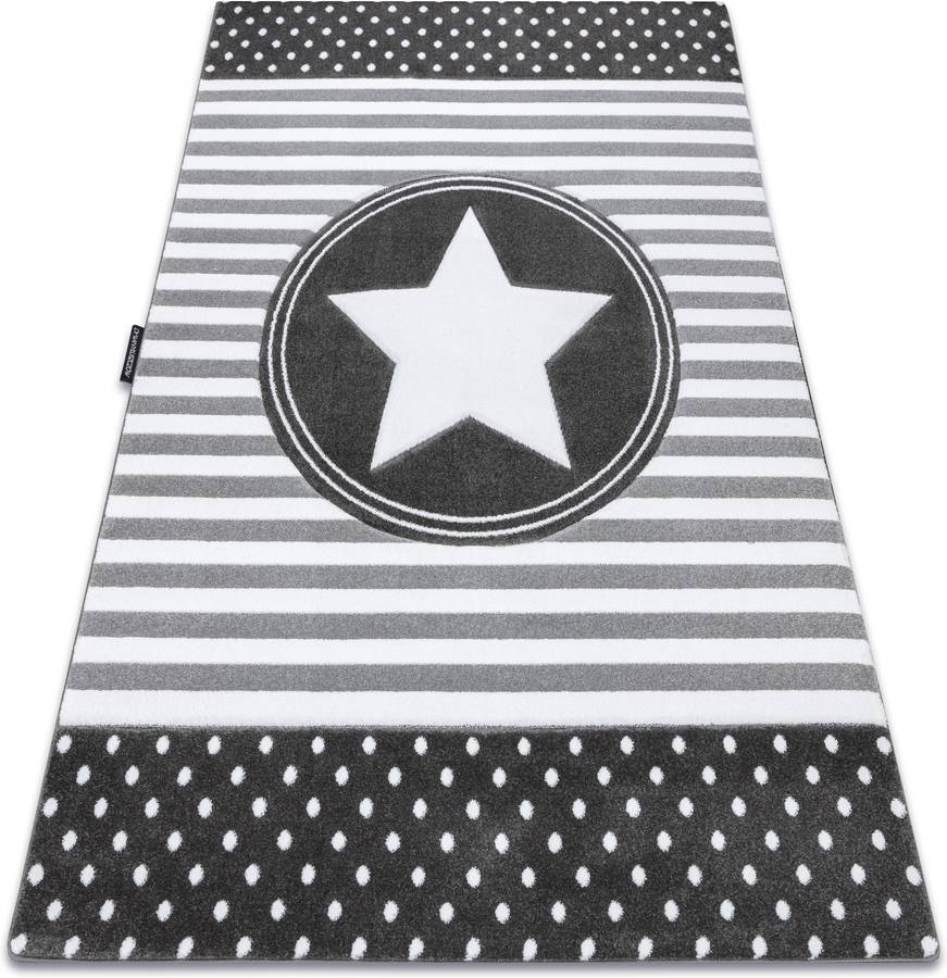 Alfombra DYWANY LUSZCZOW Petit Star (Gris - 120 x 170 cm - Polipropileno)