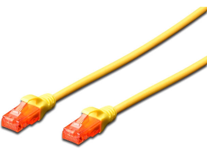 Cable de Red DIGITUS (RJ45 - 5 m - Amarillo)