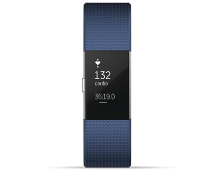 Reloj inteligente FITBIT Charge 2 con esfera negra y correa de silicona Fitness de 38 mm