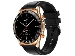 Smartwatch CHRONUS E18 pro Rastreador de Fitness NFC Impermeable Llamadas Bluetooth Negro