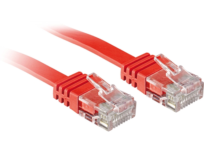 Cable de Red LINDY (RJ45 - 10 m - Rojo)