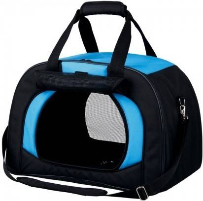 Transportín para Perros TRIXIE Ajustable (Azul - 31x32x48cm - Poliéster - Hasta: 6 Kg - S - Porte Pequeño)