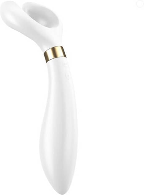 Vibrador SATISFYER Partner Multifun 3 (Blanco)