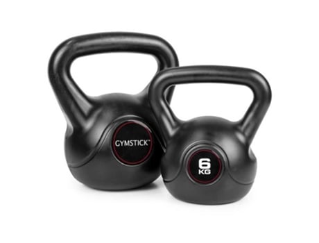 Vinil Kettlebell 12Kg Preto 12 kggymstick