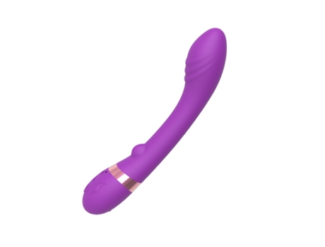 Vibrador de masaje de silicona calentable multifrecuencia para mujer (púrpura) VEANXIN