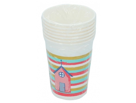 Pack 8 Vasos Cartón Casita 200 Ml GENÉRICO