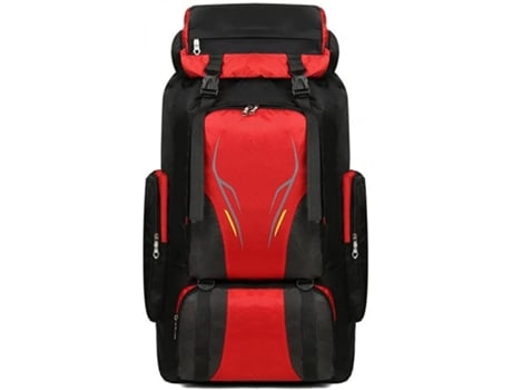 Mochila para Viajes Montañismo Escalada Camping Trekking 70L Hombres Mujeres macuto Impermeable rojo DED