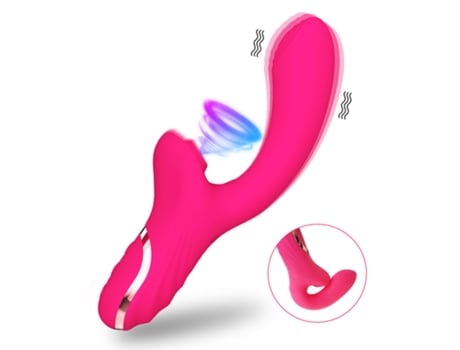 Vibrador de succión, estimulador de vacío para clítoris femenino, masturbador vaginal (Rojo) VEANXIN