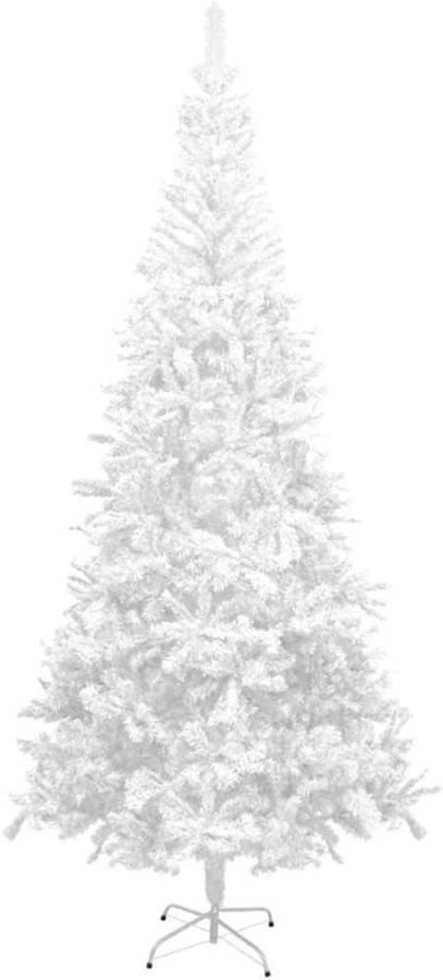 Medio Árbol De navidad artificial led y blanco 240 cm vidaxl con luces 12x24