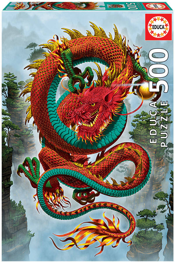 Puzzle EDUCA 500 El Dragón De La Buena Fortuna Vincent Hie (Edad Mínima: 12 Años - 500 Piezas)