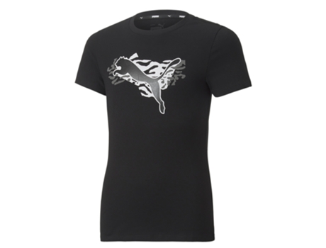 Camiseta de Niña PUMA Alpha Negro (13/14 años)