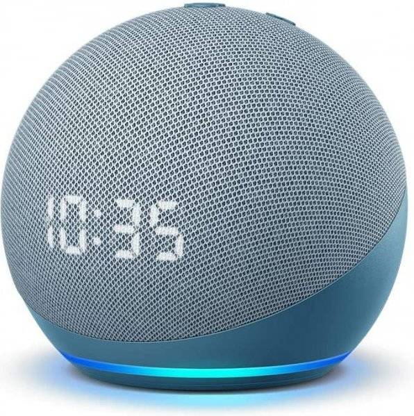 Altavoz Inteligente ECHO Echo Dot 4G Reloj (Alexa - Azul)