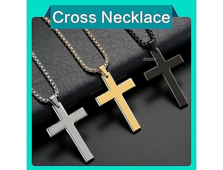 Collares de Stonego Cross Regalo colgante de joyas de acero inoxidable