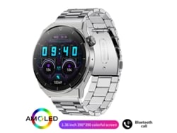 SHAH ARPAN Smart Watch HK46 Monitor de salud de llamadas Bluetooth, acero plateado