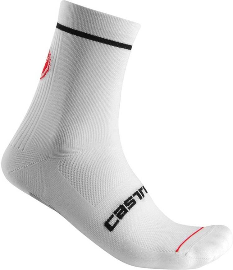 Calcetines para Hombre CASTELLI Entrata 9 Blanco para Ciclismo (EU 36 - 39)