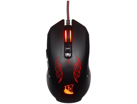 Ratón Gaming KONIX Drakkar Hoenir (3200 dpi - Negro)