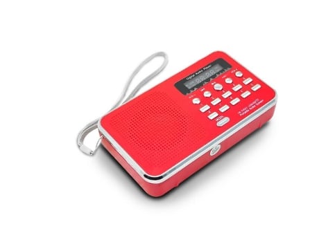 Receptor Portatil USB Fm Radio SLOWMOOSE[Rojo]