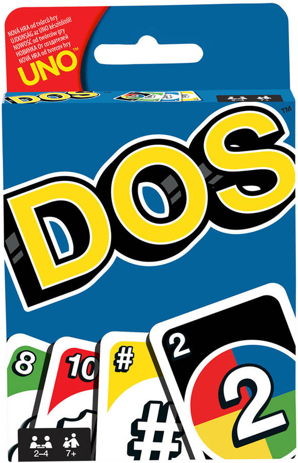 Juego de Cartas MATTEL Uno Dos Cartas (Edad Mínima: 7 Años - Dificultad: Baja)