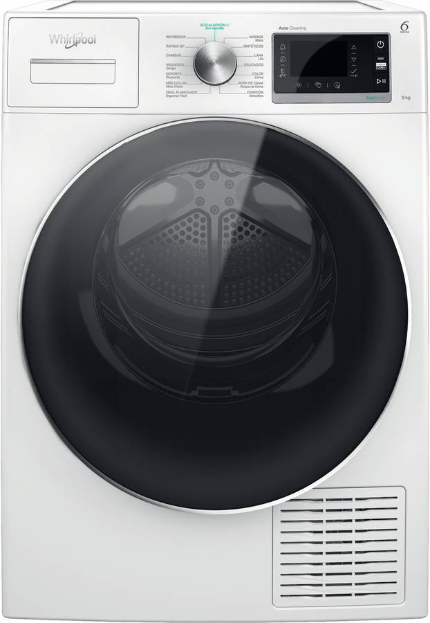 Secadora WHIRLPOOL W6 D94WR SPT (9 kg - Bomba de Calor - Blanco)