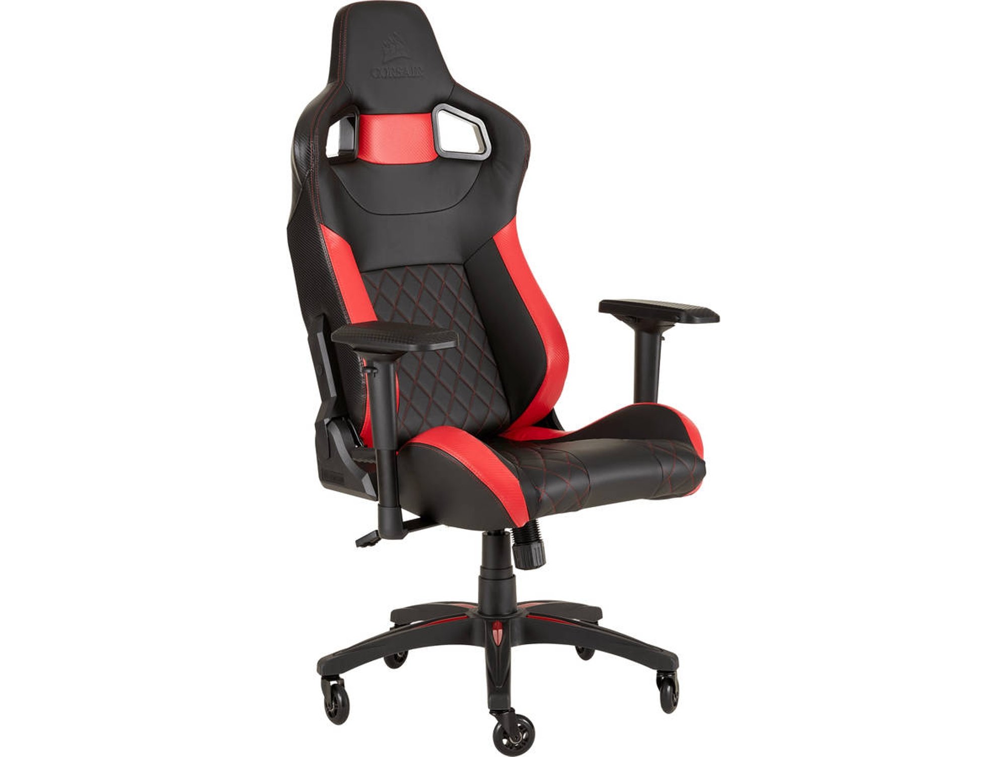 Silla Gaming CORSAIR T1 Race (Hasta 120 kg - Elevador a Gas Clase 4 - Rojo)