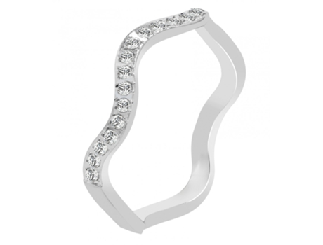 AKZENT Anillo Mujer Plata em Acero Inoxidable – Tam.54 – 0429