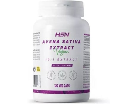 Complemento Alimentar HSN Extrato De Avena Sativa (120 veg caps)