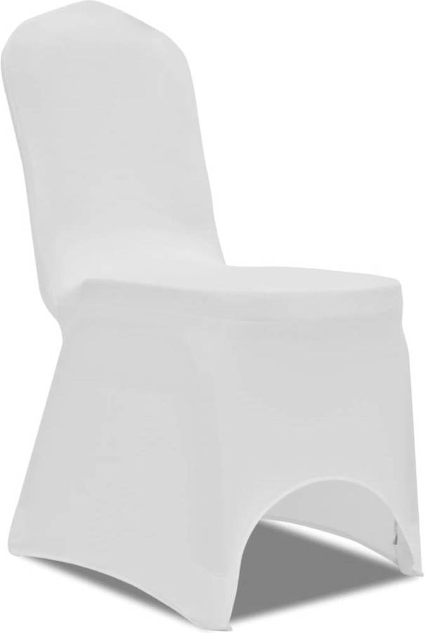 Fundas para Silla VIDAXL Elásticas (Blanco - 45 x 45 x 55 cm)