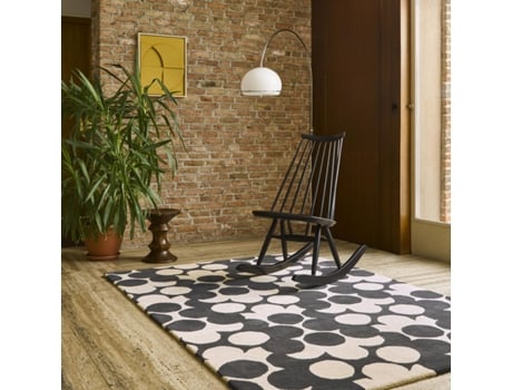 Alfombra ORLA KIELY Puzzle Flower (Negro - 120x180 cm)