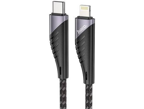 Cable HOCO Pd20w (Lightning - 1.2 m - Negro)