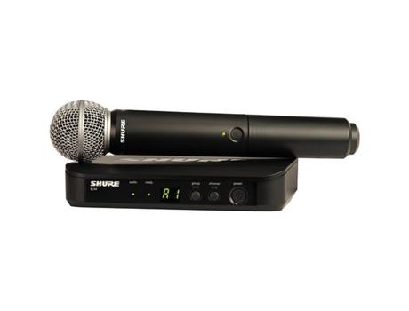 SHURE sistema microfone mao blx24e/sm58