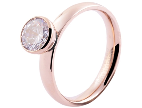 AKZENT Anillo Mujer Rose Gold em Acero Inoxidable Tam.60 0170