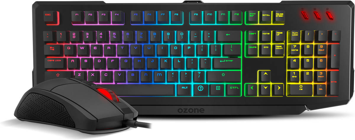 Teclado Gaming OZONE Double Tap (Semi-Mecánico - Español - Negro)