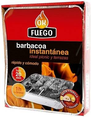 Barbacoa Instantanea Un solo uso kit parrilla flower cm3899