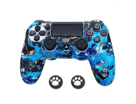 Carcasa para mando PS4 MOROROR Azul