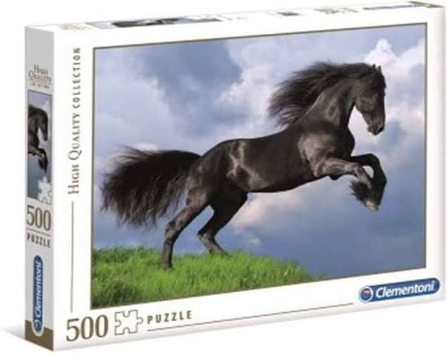 Puzzle Negro Con 500 piezas high quality collection clementoni. 35071.1 caballero edad 3