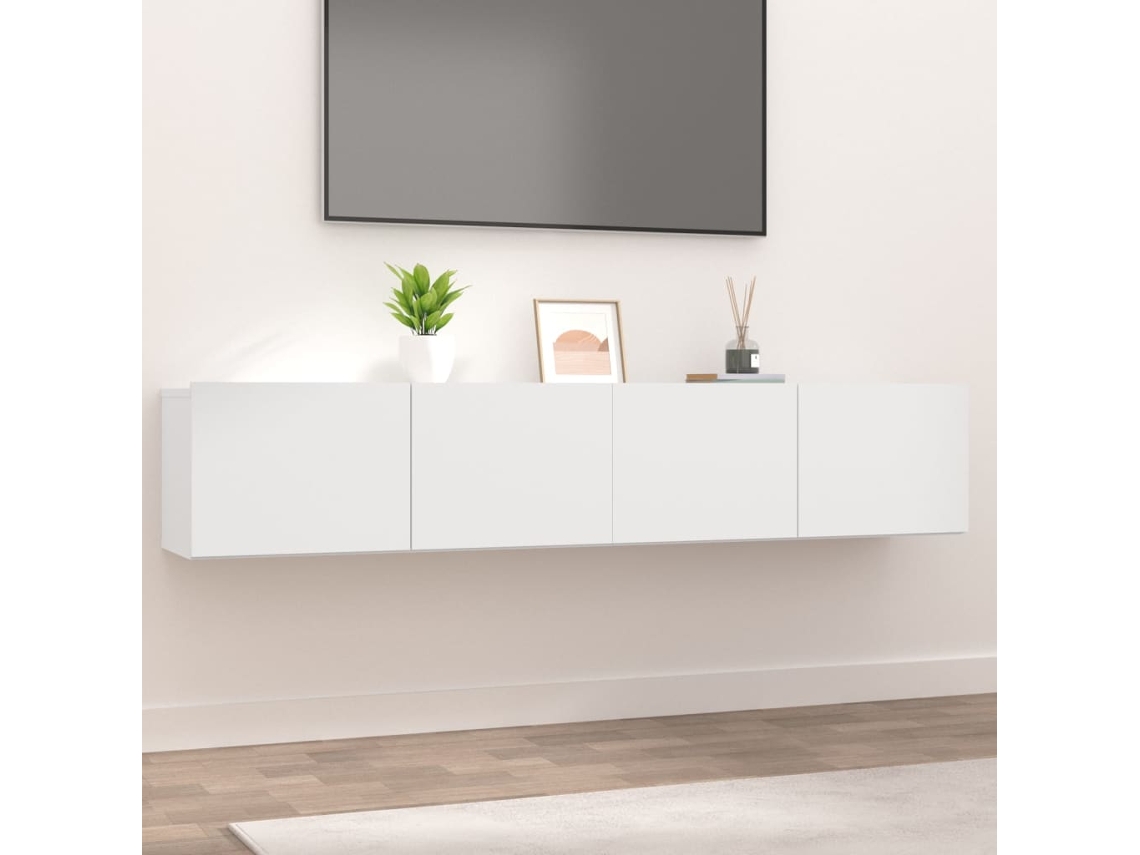 Maison Exclusive Mueble TV de pared 2 uds madera contrachapada