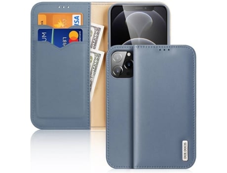 Carcasa Apple DUX DUCIS iPhone 13 Pro Max Leather Azul