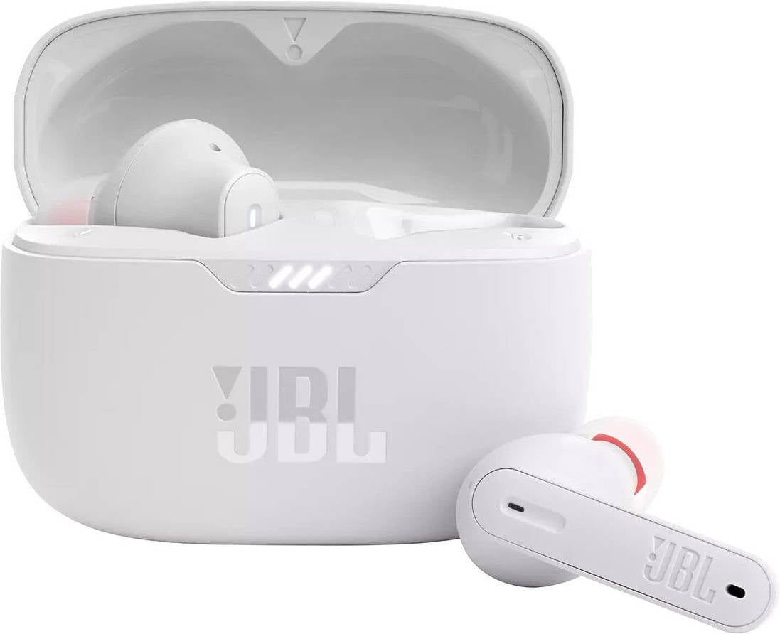 Auriculares Bluetooth True Wireless JBL Tune 230NC (In Ear - Micrófono - Noise Cancelling - Blanco)