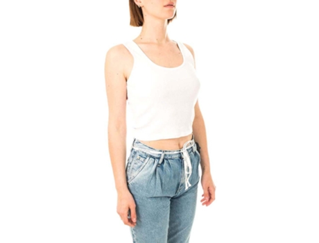 Camiseta sin Mangas de Mujer DICKIES Mapleton Blanco (L)