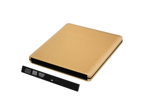 Unidad Óptica de Dvd Externa de Alumínio SLOWMOOSE USB 3.0 Gabinete Sata Ii Dorado